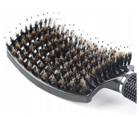 Szczotka do Włosów z Włosiem Dzika ABODY Masująca PREMIUM FINGERBRUSH