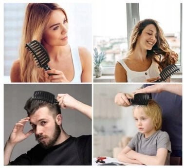 Szczotka do Włosów z Włosiem Dzika ABODY Masująca PREMIUM FINGERBRUSH