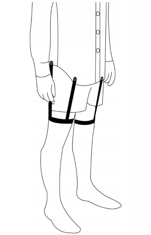 ORYGINALNE SZELKI DO KOSZULI SZELKI MESKIE DO UTRZYMANIA KOSZULI PREMIUM