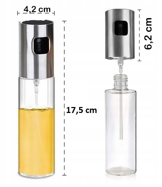 SPRYSKIWACZ DO OLEJU OLIWY OCTU DOKŁADNY ROZPYLACZ DOZOWNIK W SPRAYU 100ml