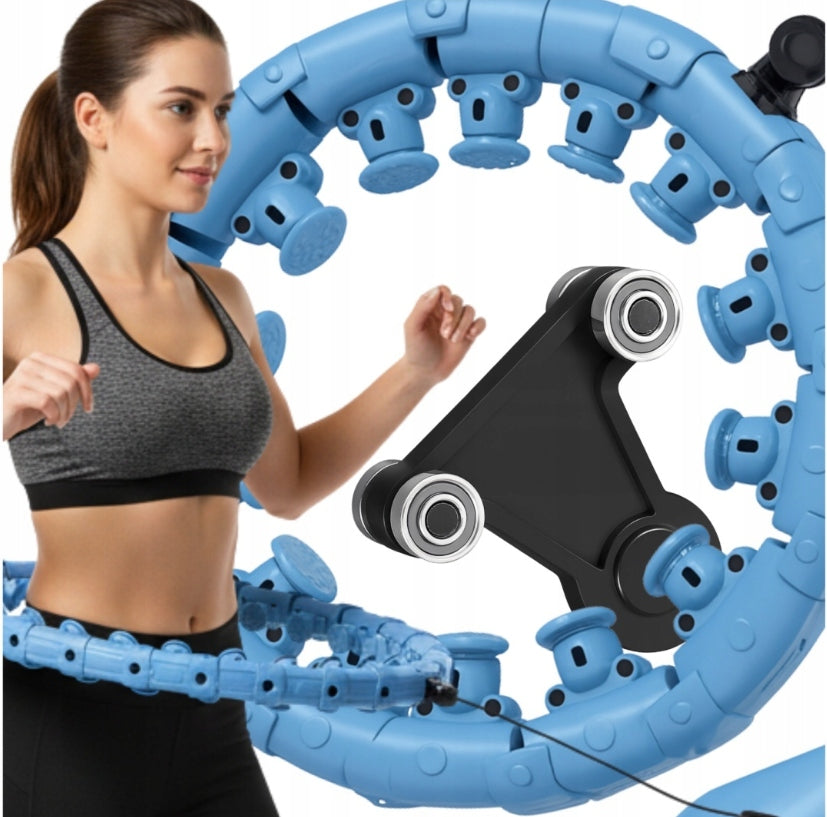 Hula Hop z Obciążeniem Wypustkami Odchudzające 24 Elementy Do Ćwiczeń