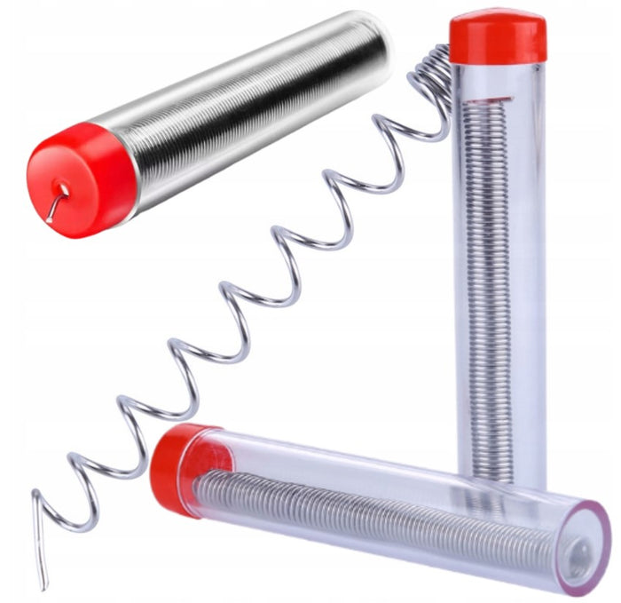 Cyna lutownicza 12g cyna z topnikiem spoiwo lutownicze fiolka do lutowania