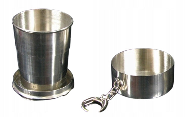 Metalowy kieliszek turystyczny składany 60 ml