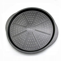 BLACHA DO PIZZY TARTY FORMA DO PIECZENIA NIEPRZYWIERAJĄCA DUŻA 38CM UCHWYTY