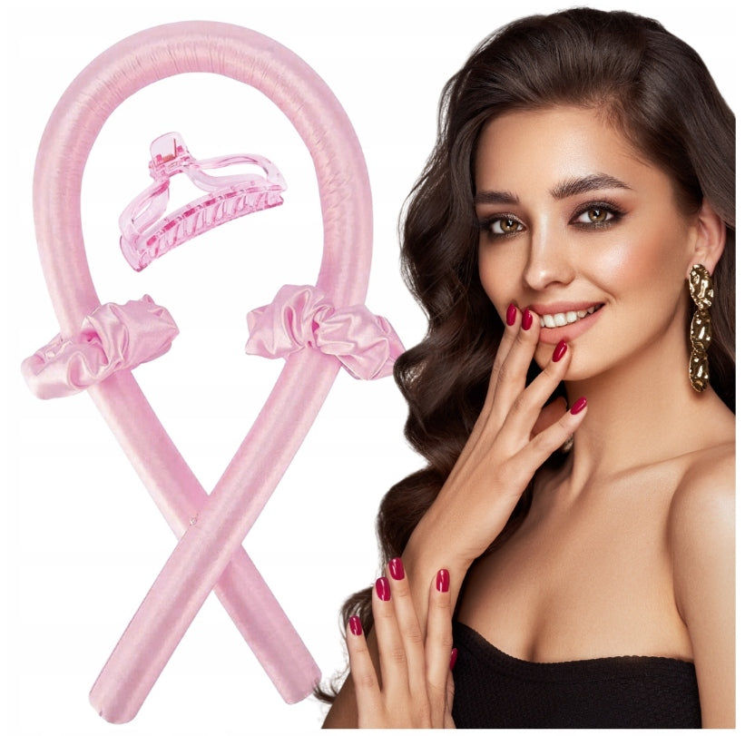 Wałek do kręcenia Loków Heatless Curls Scrunchie do włosów + spinka i gumki