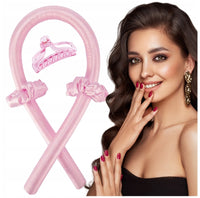 Wałek do kręcenia Loków Heatless Curls Scrunchie do włosów + spinka i gumki