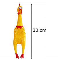 GRYZAK DLA PSA GUMOWY KURCZAK PISZCZĄCA ZABAWKA 29 CM