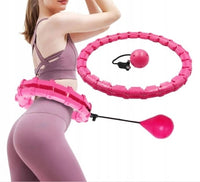Hula Hop z Obciążeniem Wypustkami Odchudzające 24 Elementy Do Ćwiczeń
