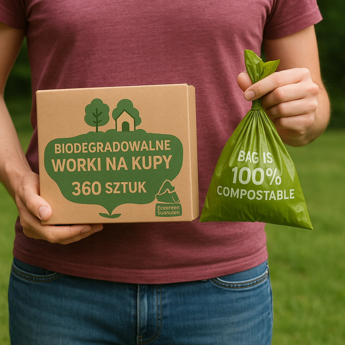 WORECZKI Na Psie Odchody BIODEGRADOWALNE Worki na Kupy BIO + ETUI 360 sztuk