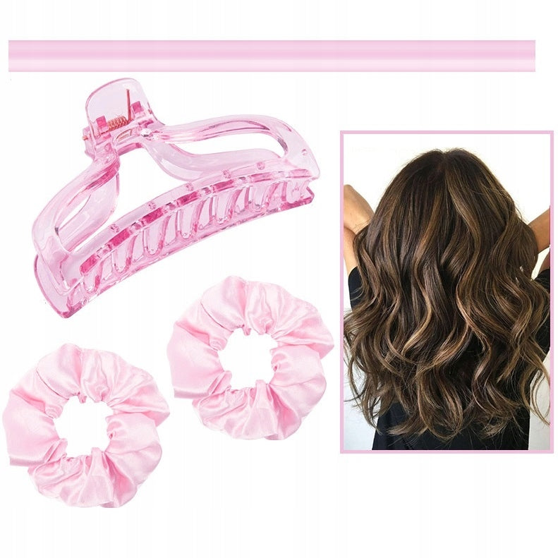 Wałek do kręcenia Loków Heatless Curls Scrunchie do włosów + spinka i gumki