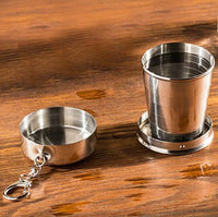 Metalowy kieliszek turystyczny składany 60 ml