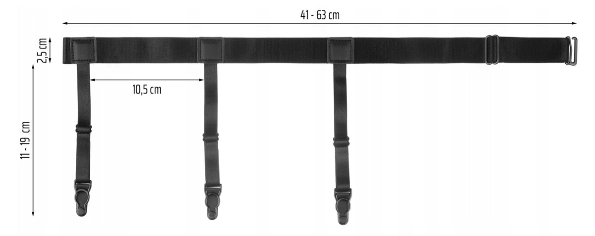 ORYGINALNE SZELKI DO KOSZULI SZELKI MESKIE DO UTRZYMANIA KOSZULI PREMIUM