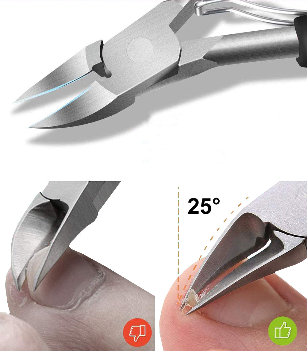 Profesjonalne Cążki Do Usuwania Skórek Stal Chirurgiczna Manicure 4mm