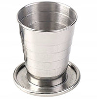 Metalowy kieliszek turystyczny składany 60 ml
