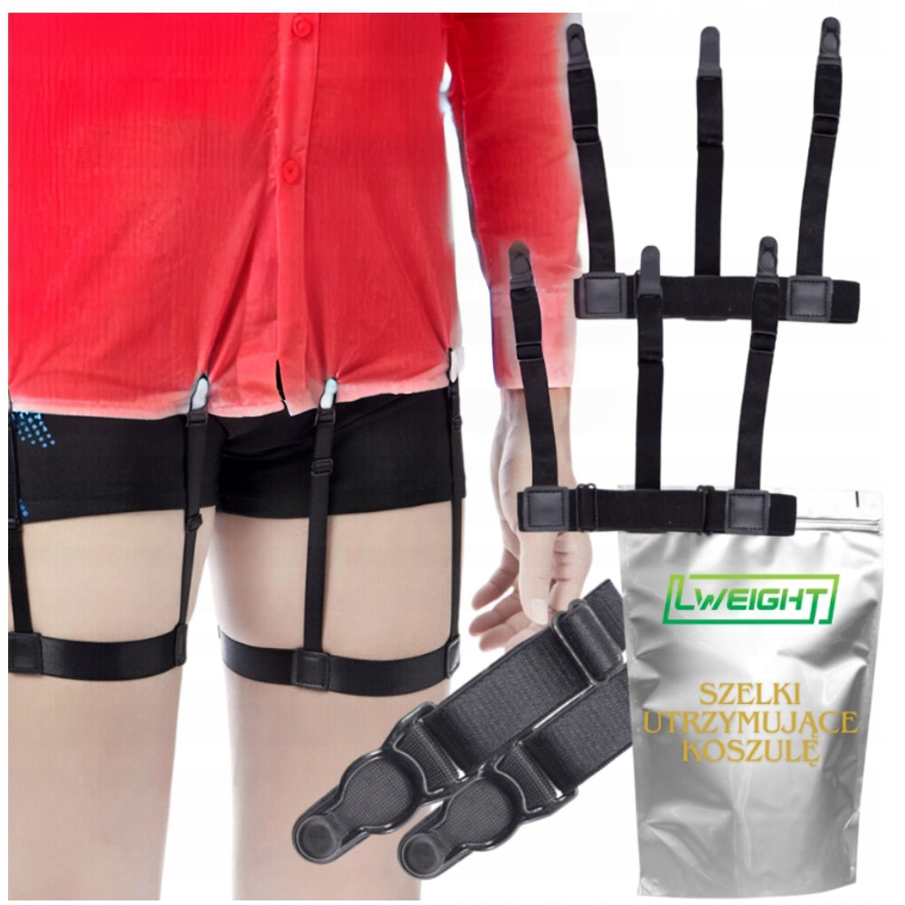 ORYGINALNE SZELKI DO KOSZULI SZELKI MESKIE DO UTRZYMANIA KOSZULI PREMIUM