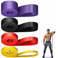 ZESTAW TAŚM OPOROWYCH TAŚMY DO ĆWICZEŃ 4 RÓŻNE POZIOMY TAŚM FITNESS DO JOGI