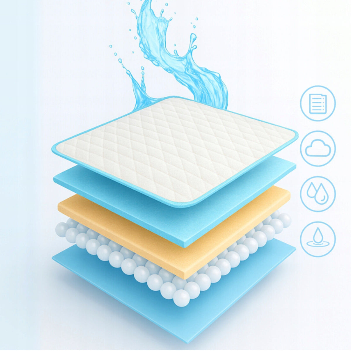 PODKŁADY DLA PSÓW Higieniczne Maty Dla Psa Do Sikania Zwierząt 60x60 100szt